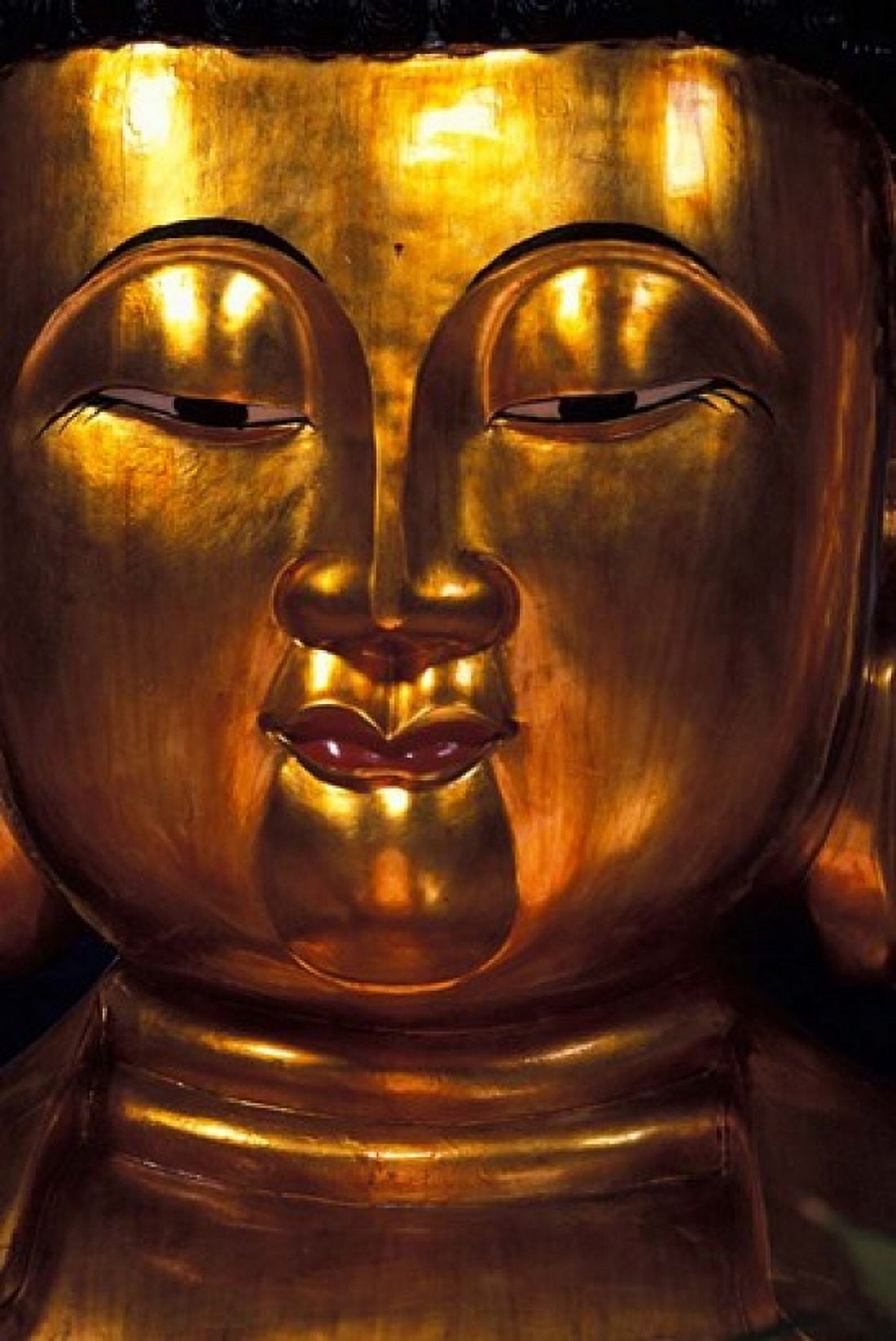 Golden Temple Buddha at Cemetary Hong Kong Canvas Art - Michele Westmorland DanitaDelimont (24 x 36)