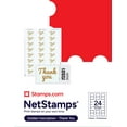 thumbnail image 1 of Golden Thanks NetStamps 120 ct - Blank Postage Labels - NOT Forever Stamps, 1 of 5