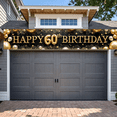 thumbnail image 1 of Golden Theme Banner Decorative Balloons 60th Celebration Design for Birthday Party Indoor Decoration Event Celebration, 1 of 9