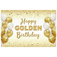 thumbnail image 1 of Golden Theme  Banner Glitter Design Decorative Backdrop for Birthday Celebration Party Background Holiday Event, 1 of 8