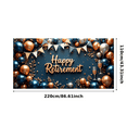 thumbnail image 1 of Golden Theme Happy Retirement Banner Decorative Design Champagne Glasses Retirement Party Balloon Decoration for Retirement Party Indoor Decoration Event Celebration, 1 of 8