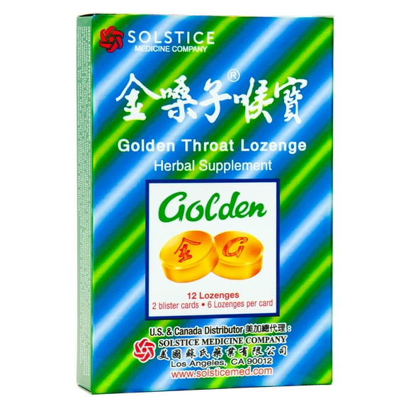 Golden Throat Lozenge Herbal Supplement