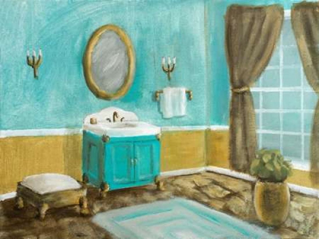 Golden Throne Room I Canvas Art - Walt Johnson (22 x 28)