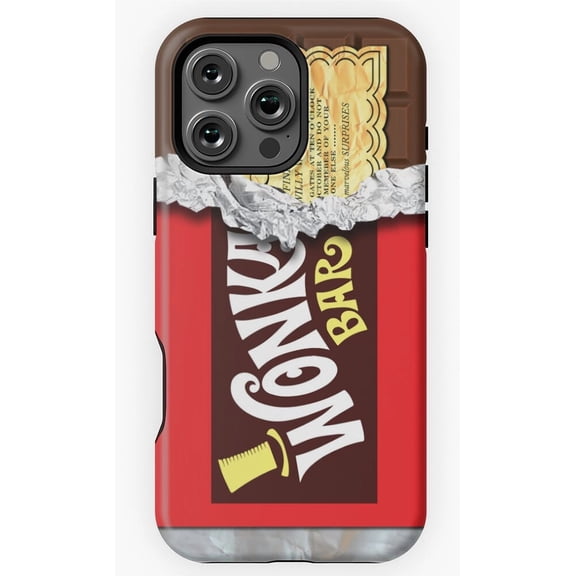 Golden Ticket Chocolate Bar Candy Inspired Print Phone Case for iPhone 16 15 14 13 12 11 Pro Max