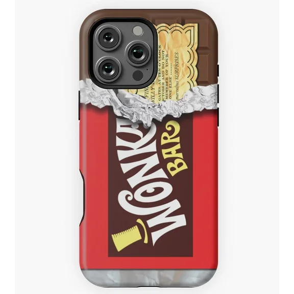 Golden Ticket Chocolate Bar Funny Protective Case for iPhone 11 12 13 14 15 16 17 Pro Max
