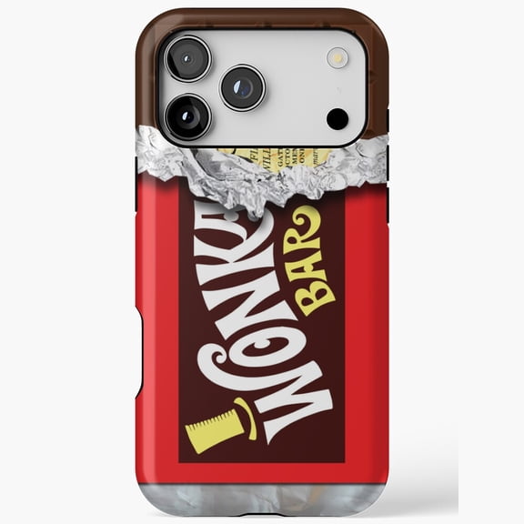 Golden Ticket Chocolate Bar Willy Wonka Sweet Candy Factory Case for iPhone 11 12 13 14 15 16 17 Pro Max