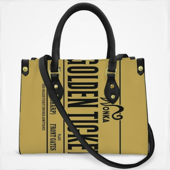 Golden Ticket Cross Body Bags For Women Small Leather Female Handbags Fashion Top-Handle Totes