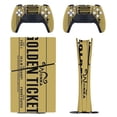 thumbnail image 1 of Golden Ticket PS5/PS5 Pro/PS5 Slim Digital Disc Skin Sticker For Console And Controller Skins, 1 of 7