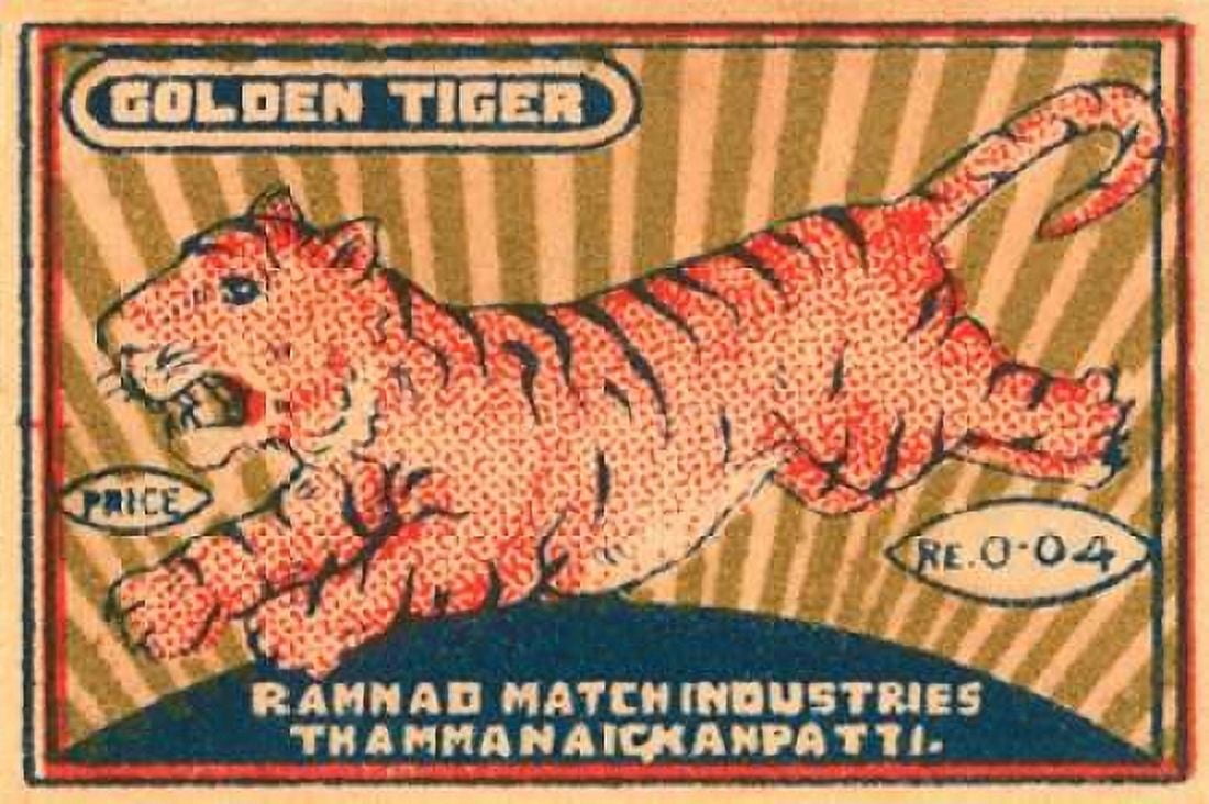 Golden Tiger Canvas Art - Unknown (24 x 36)
