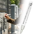 thumbnail image 1 of Golden Tombstone Marker Pen for Restoring Faded Grave Inscriptions, Waterproof Fast-Drying Oil-Based Stone Touch Up Pen, Permanent Paint Markers for Granite Headstones Grave Marker Mug, Silver, 1 of 9