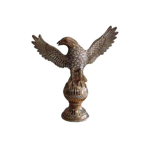 Golden Touched Aluminum Eagle Statue Majestic Home Accent 18" x 7" x 19"H