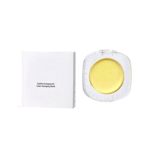 Golden Transparent Color Changing Blush Gel, Temperature Activated, For Cheeks & Eyes, Natural Long Lasting Finish, Creamy Texture, Easy to Apply