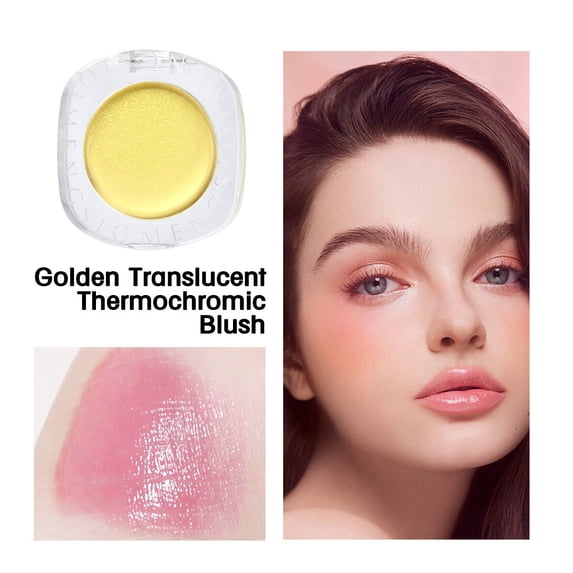 Golden Transparent Color-changing Blush For Eyes And Cheeks Natural And Long-lasting Girlish Warming Blush Cream