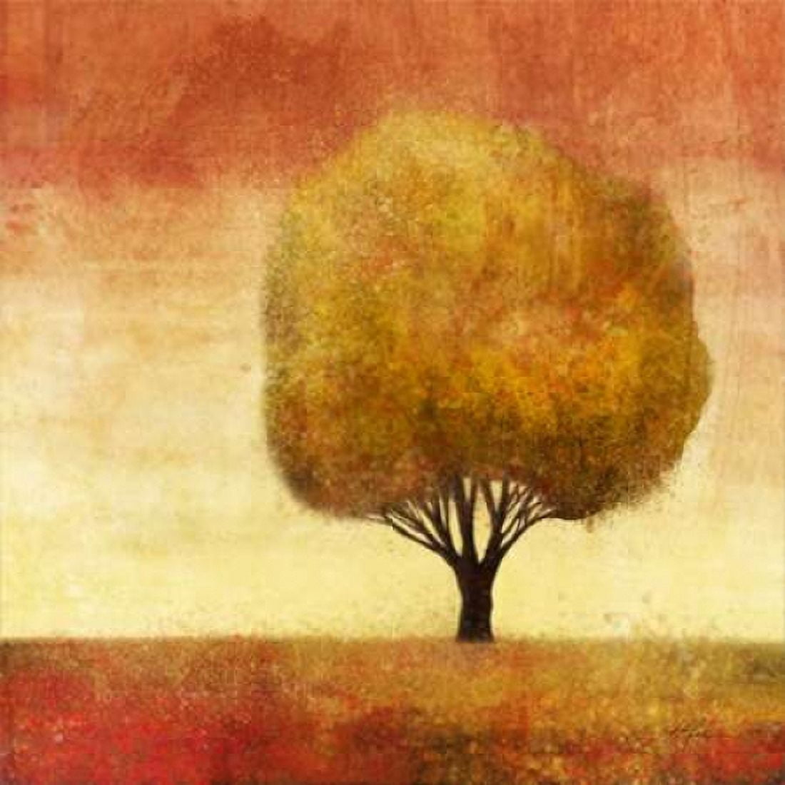 Golden Tree 1 Canvas Art - Ken Roko (24 x 24)