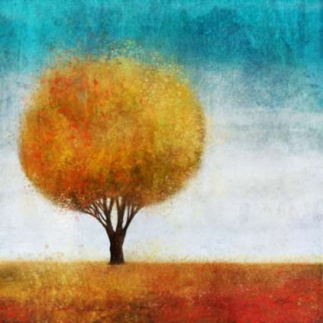 Golden Tree 2 Canvas Art - Ken Roko (24 x 24)