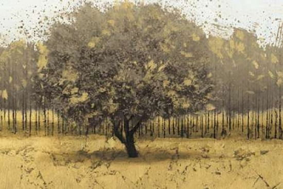 Golden Trees I Taupe Canvas Art - James Wiens (12 x 18)