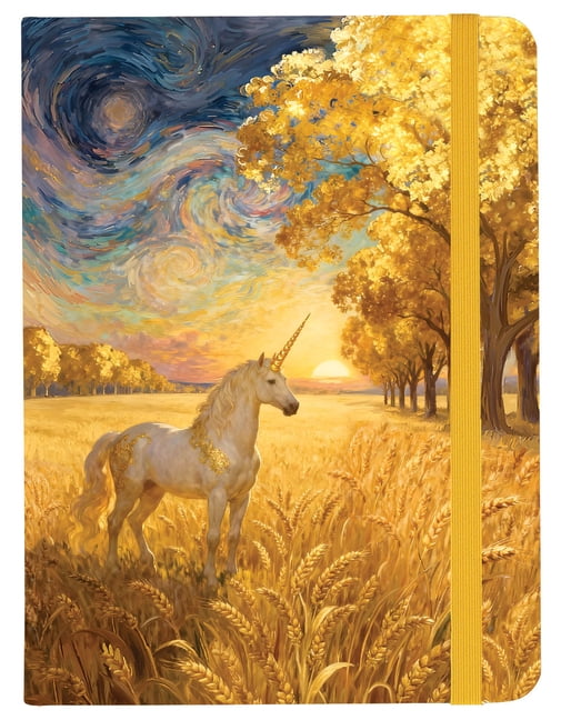 Golden Unicorn Journal (Diary, Notebook), (Hardcover)