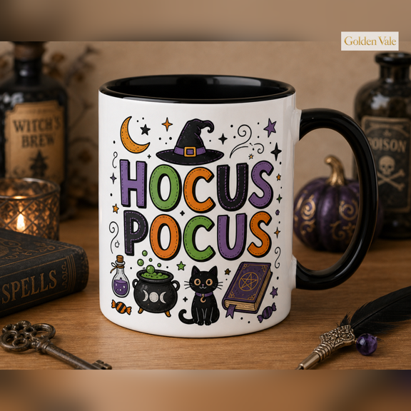 Golden Vale Witchy Mug Hocus Pocus Halloween Coffee Cup