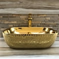 thumbnail image 1 of Golden Vessel Sink | Gold Look Countertop Washbasin | Thena Collection, 1 of 4