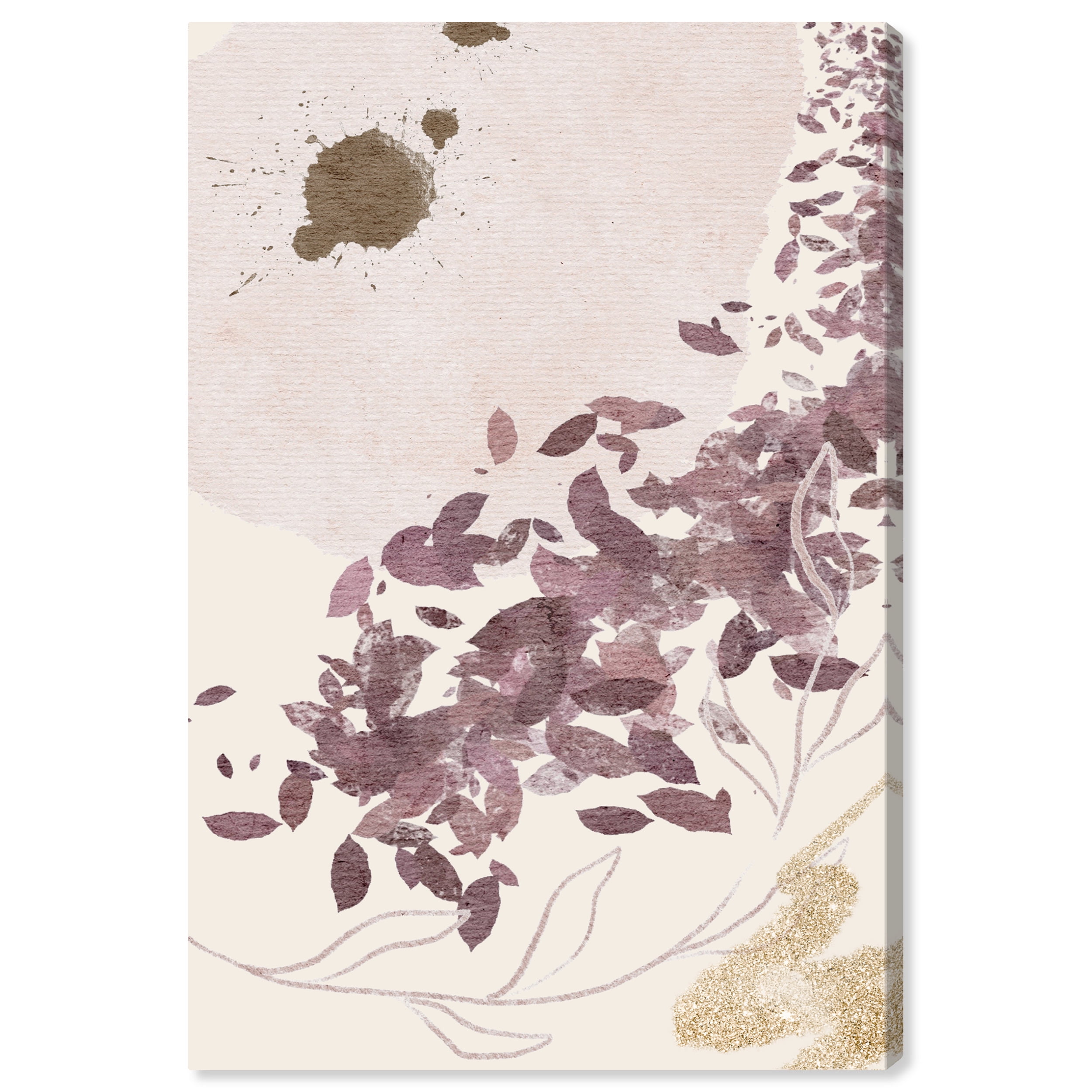 Golden Vineyards Boho Abstract Canvas Wall Art, 16" x 24", Gallery Wrapped