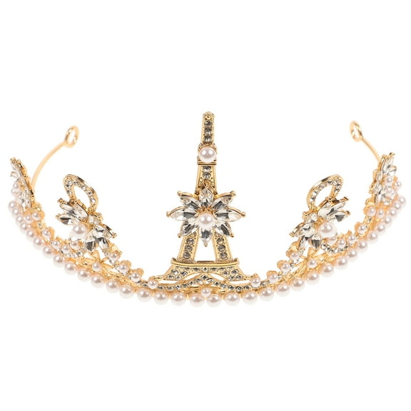 OUNONA Bridal Crowns for Wedding Vintage Women 1Pack