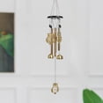thumbnail image 1 of Golden Vintage Wind Chime Metal Hanging Ornament Flying Birds Butterflies Owl Garden Patio Home Decor Soothing Sound, 1 of 5