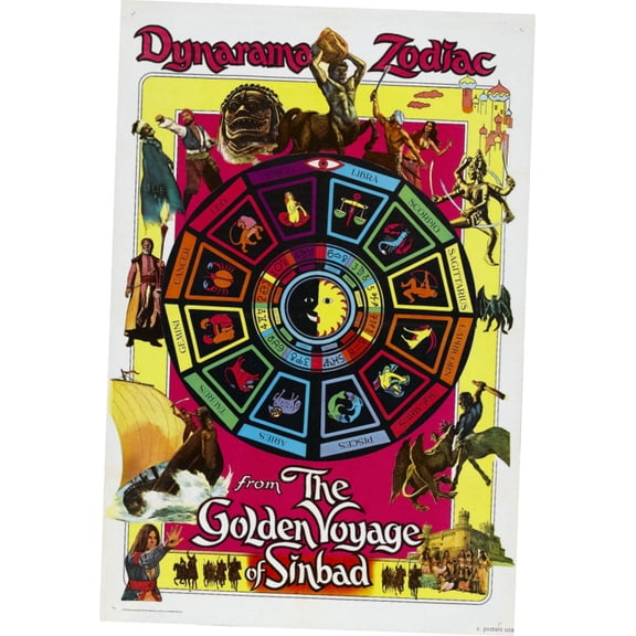 Golden Voyage Of Sinbad poster Metal Print 12inx16in Multi-Color Square Adults Z Posters