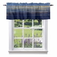 thumbnail image 1 of Golden Water Ripple Valance Curtain Dark Blue Ocean Window Valances Rod Pocket Short Curtains Window Treatments for Kitchen Bedroom Bathroom Laundry 60" x 18", 1 of 9