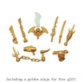 thumbnail image 1 of Golden Weapon for Phantom Ninja Figure Building Block Golden Weapons Shuriken Kunai Action Figures Bricks Toys, 1 of 10