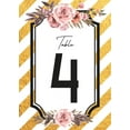 thumbnail image 1 of Golden White Stripe 100 Pcs Table Number Cardss Wedding Ceramony Engagement Events Parties Birthday With Head Table 4x6 Inch, 1 of 3