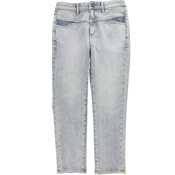 Golden Win Collection Womens High Waisted Straight Leg Jeans, Blue, 30