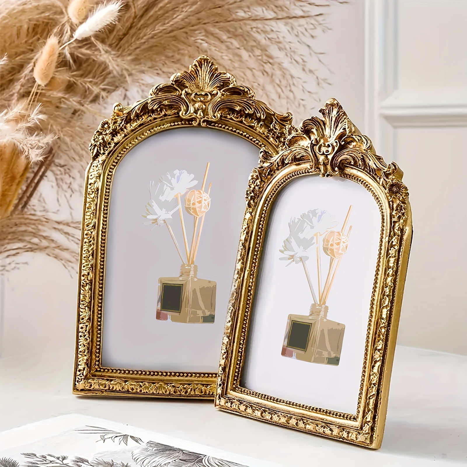 Golden Window Photo Frame – 2-Pack European Vintage Arch Design, Tabletop & Wall Decor, Perfect for Weddings, Home Decor, and Gifts - Walmart.com
