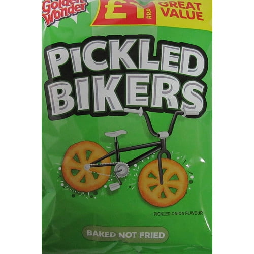 Golden Wonder Pickled Onion Bikers 50g (pack of 18)