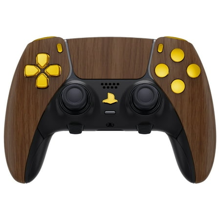 Golden Wood MODDEDZONE EDGE Controller for PS5 with Exclusive and Unique Designs