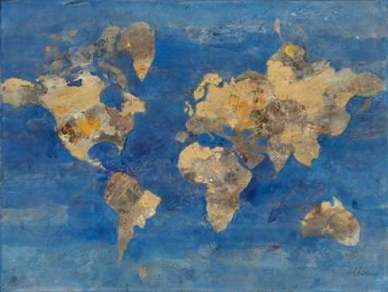 Golden World Canvas Art - Albena Hristova (22 x 28)