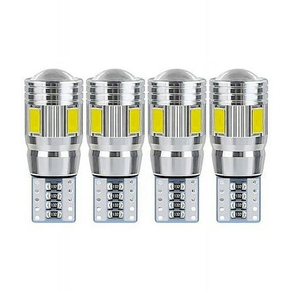 Golden Yellow Led Vehicle Light, High-Quality T10 W5W Led Bulb, Non-Polar Design Easy Install Plug And Play For License Plate Lights Side Lights Position Lights And Dome Lights,