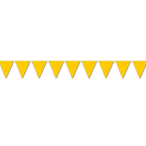 Golden-Yellow Pennant Banner (Pack of 12)
