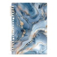 thumbnail image 1 of Golden and Blue Marble Spiral Journal Notebook College Ruled Notebook 8.3" x 5.7" A5 Lined Thick Paper Page, 1 of 6
