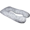 thumbnail image 1 of Golden linens LLC U Shape Full Body Pregnancy Pillow - Maternity Pillow - Support Back/Neck/Head with Washable Bamboo Removable Cover with Zipper - with Cool-Flow Breathable Cooling Hypoallergenic, 1 of 3