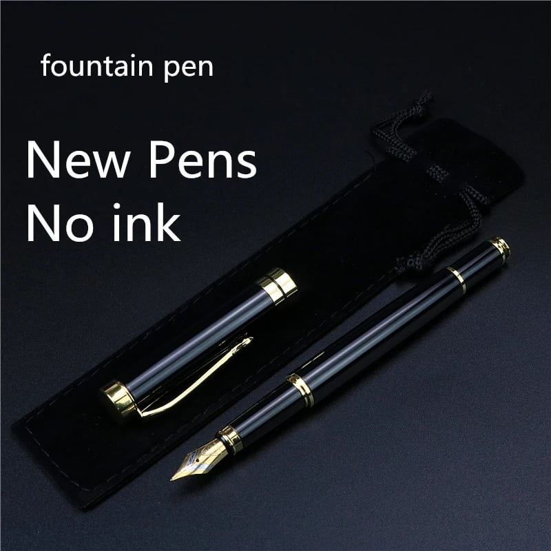 Golden text custom engraved Fountain Pen Office school commemorate gift