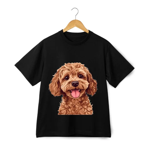 GoldenDoodle Lover Dog Face Cute Cartoon Pet PuppyUnisex T-Shirt ,up to size 5XL