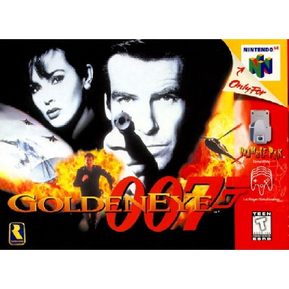 Restored GoldenEye 007, by Nintendo, for Nintendo 64, Shooter, Multiplayer, Parental Controls, 4 Offline Players
