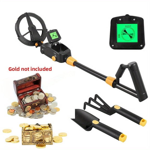 GoldenPro Metal Detector for Adults, LCD Backlight, Advanced DSP Chip, High-Accuracy Search Coil