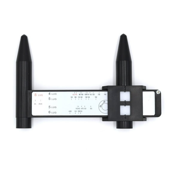 GoldenSunny Wheel/Stud Bolt Pattern Measuring Tool/PCD Ruler - 4 5 6 8 Holes Lug Bolt Pattern Gauge C42
