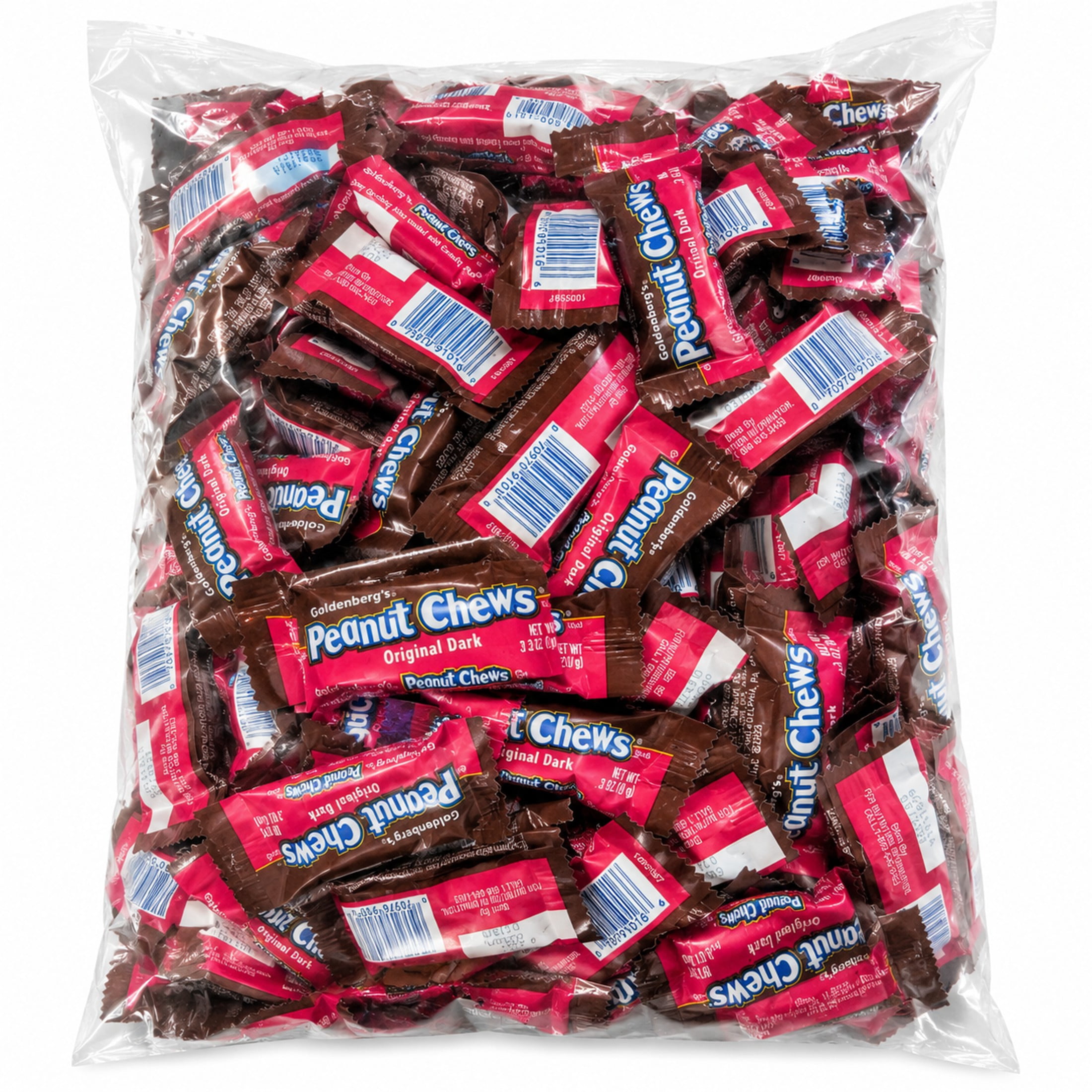 Goldenberg Original Chocolate Peanut Chews, Chewy Candy, 1 pound