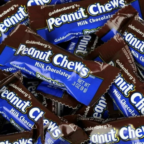 Goldenberg's Peanut Chews Milk Chocolate , 4.5 pound Bag, 225 pieces