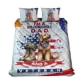 thumbnail image 1 of I'm a Goldendoodle Dad and a Veteran, Nothing Scares me Happy Father's Day Quilt Bedding Set Doodle Dog Lover Gifts Idea 1 Blanket Bed Cover 2 Pillowcases - 00006, 1 of 5