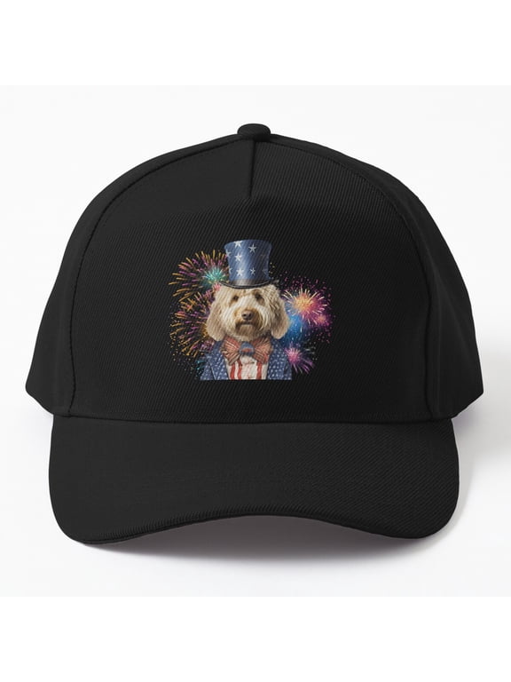 Goldendoodle Dandy Baseball Hat, Dog Breed Character Graphic Design, Classic Cap