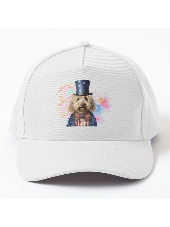 Goldendoodle Dandy Baseball Hat, Dog Breed Character Graphic Design, Classic Cap