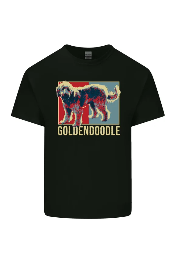 Goldendoodle Dog Art Cute and Fluffy and Playful New Unisex T-Shirt